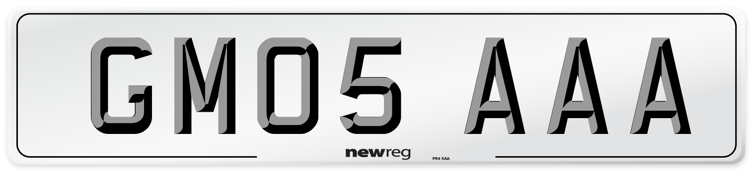 GM05 AAA Number Plate from New Reg